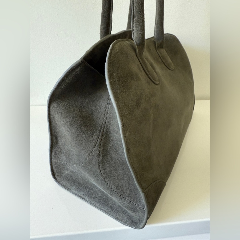 COS Gray Suede Shoulder Bag - Picture 3 of 8